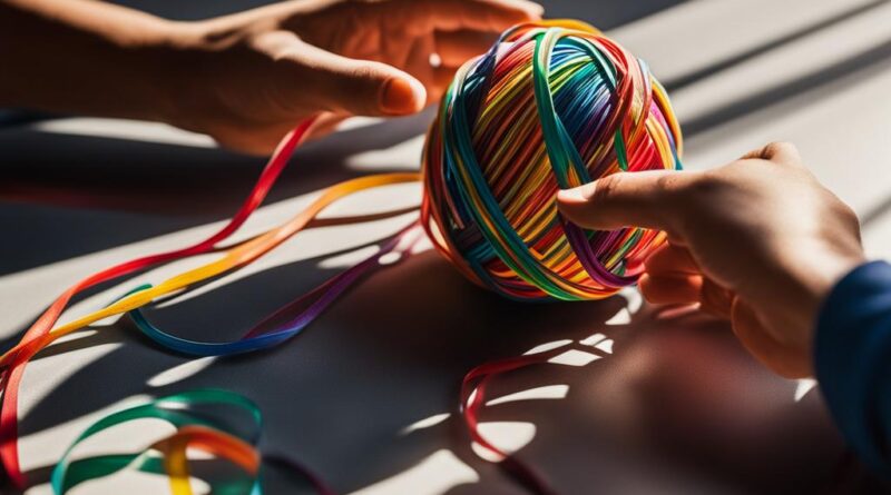 how to make a rubber band ball