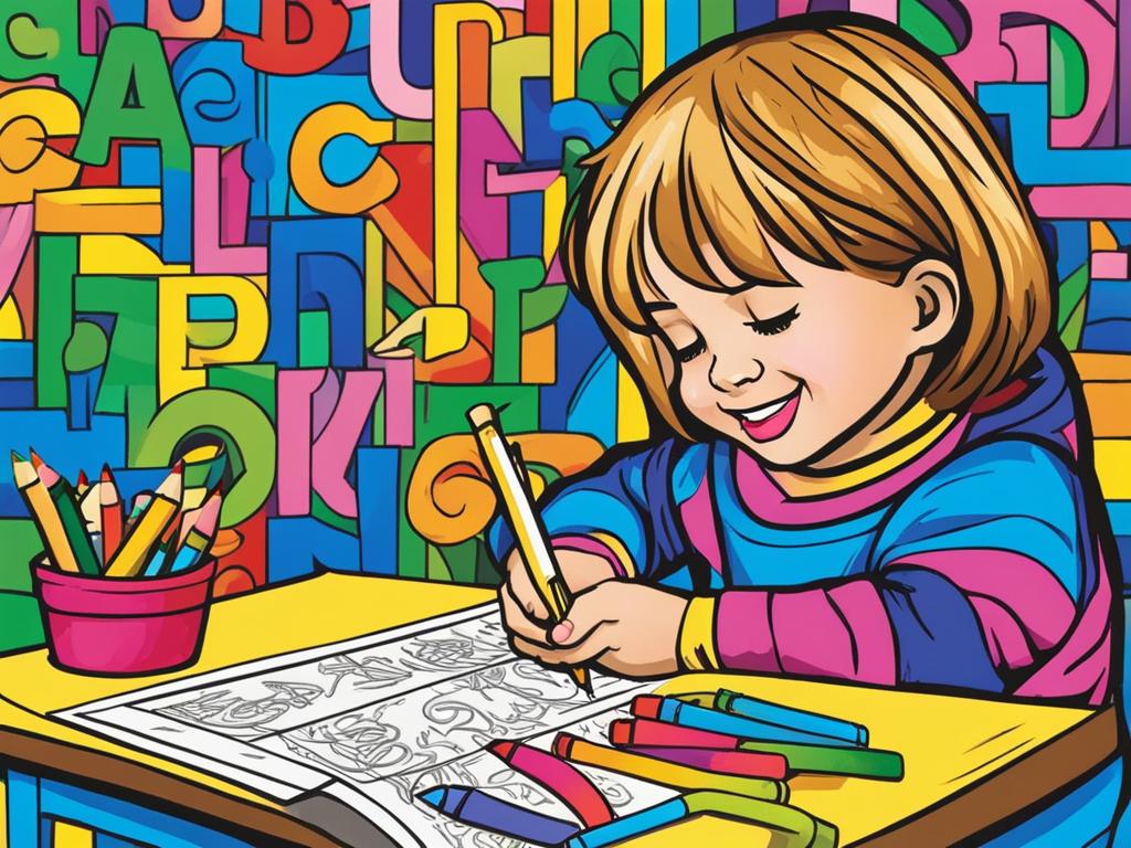 letter recognition coloring book