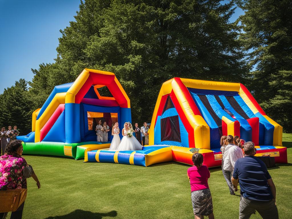 wedding bounce house delivery