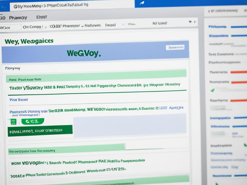 Check pharmacy websites for Wegovy availability