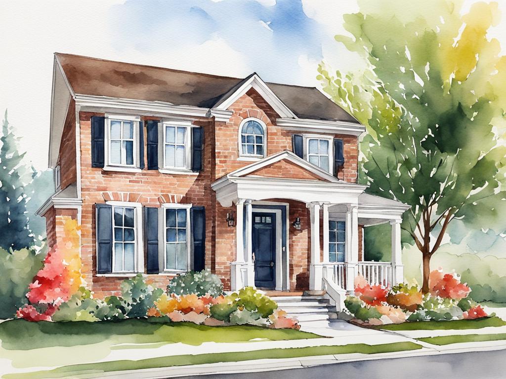 Custom Watercolor House Painting