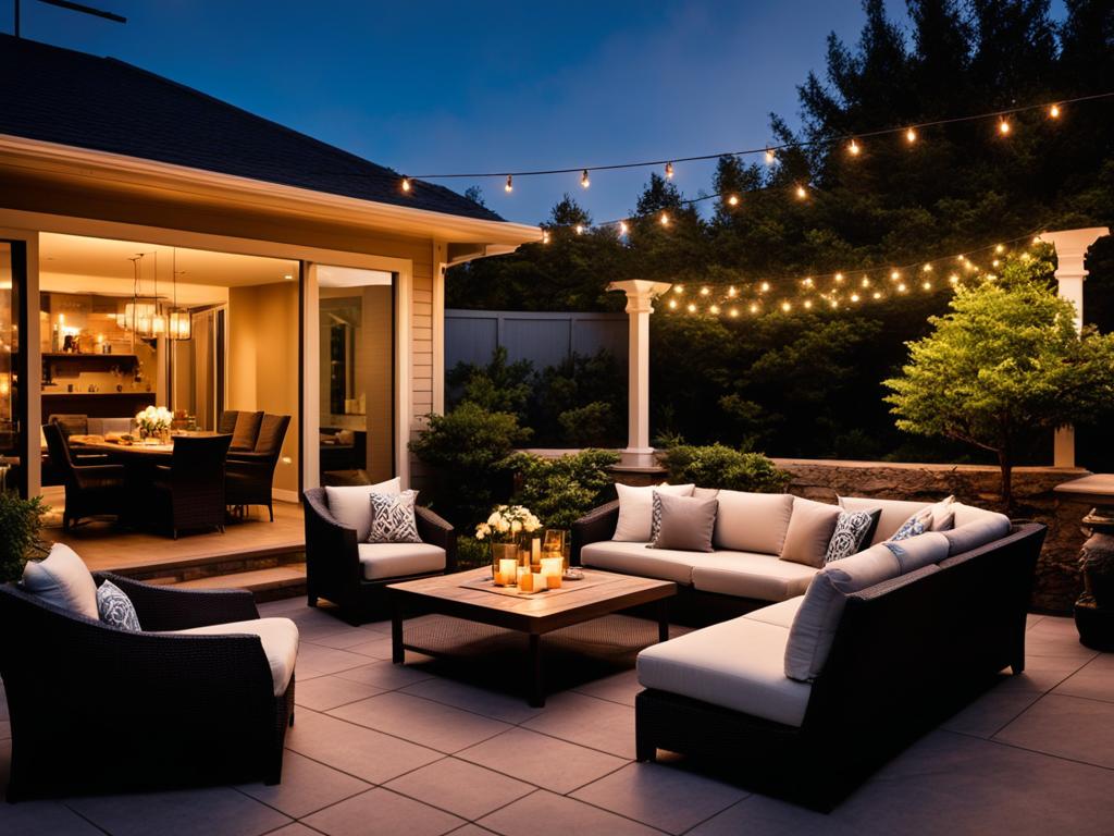Outdoor Lighting on Attached Covered Patio