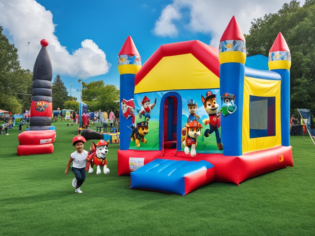 Paw Patrol bounce house setup and safety guidelines