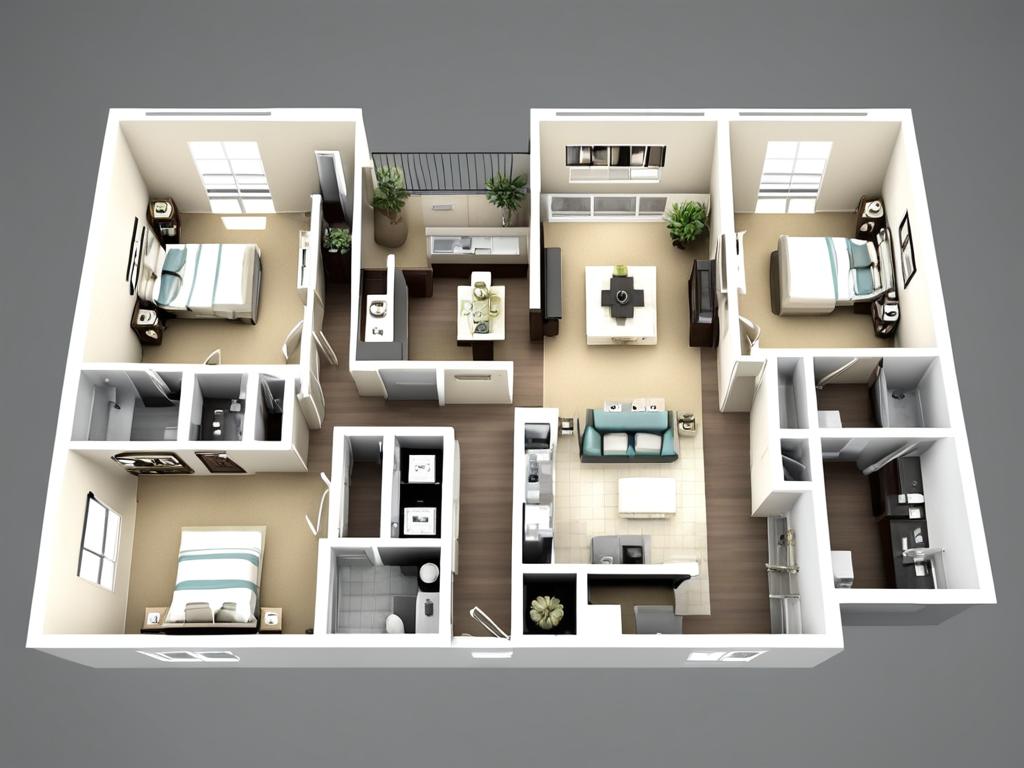 apartment floor plan visualization