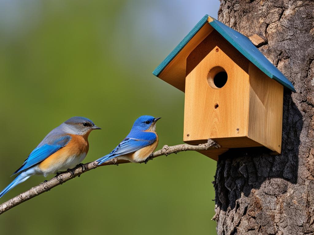 bird species nesting in birdhouses