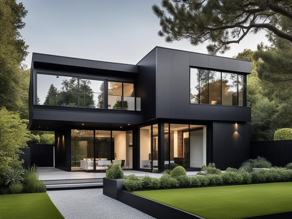 black exterior house colors