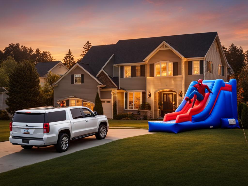 bounce house delivery