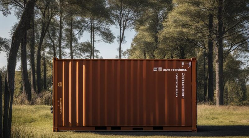 can i put a shipping container on my property