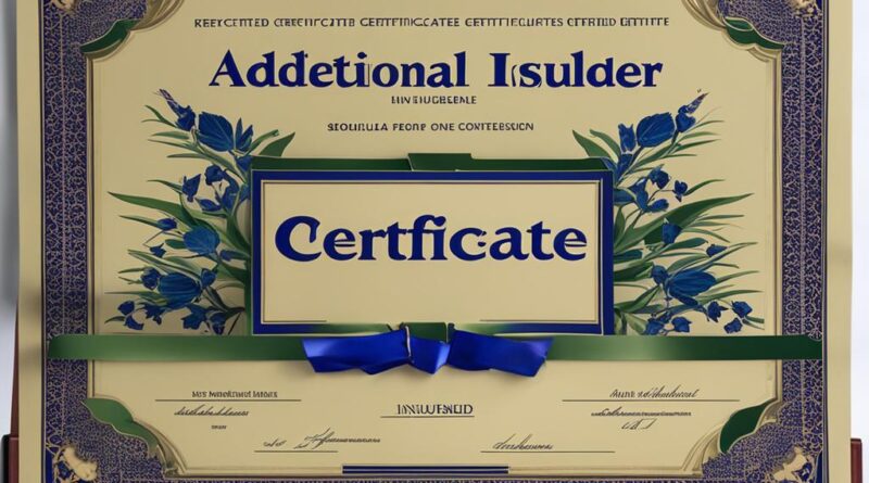 certificate holder vs additional insured