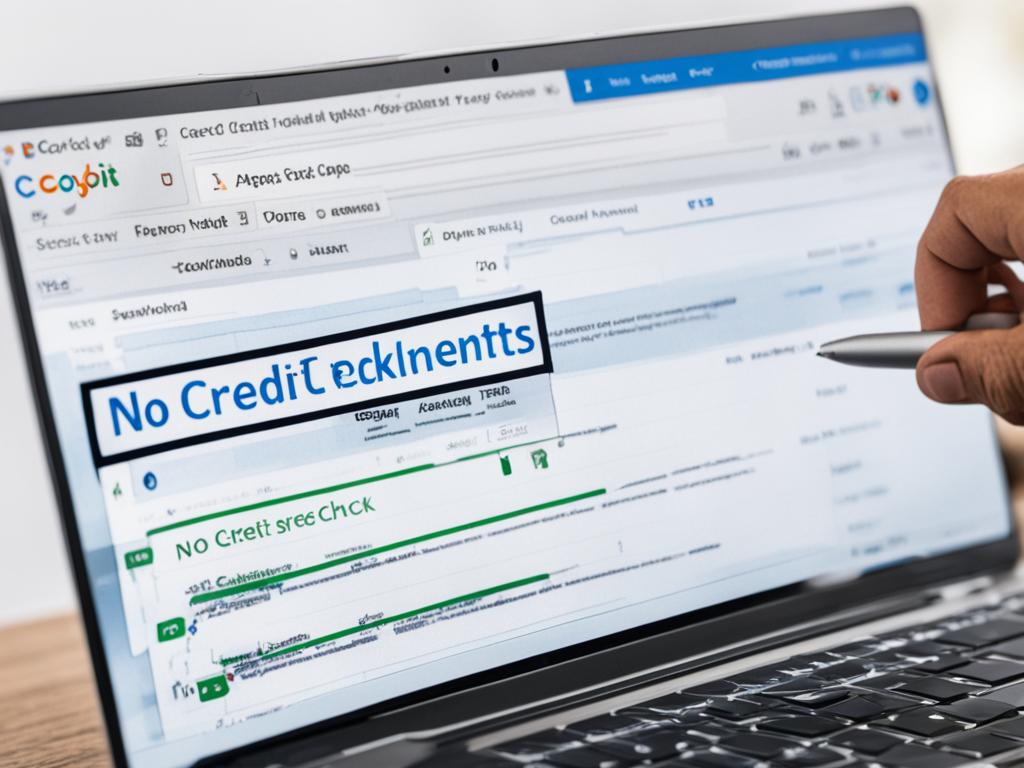 finding no credit check apartments online