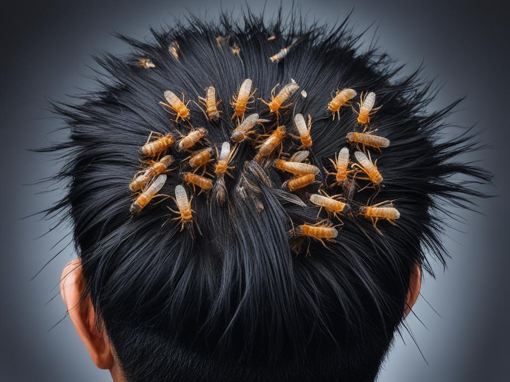 fleas in human hair