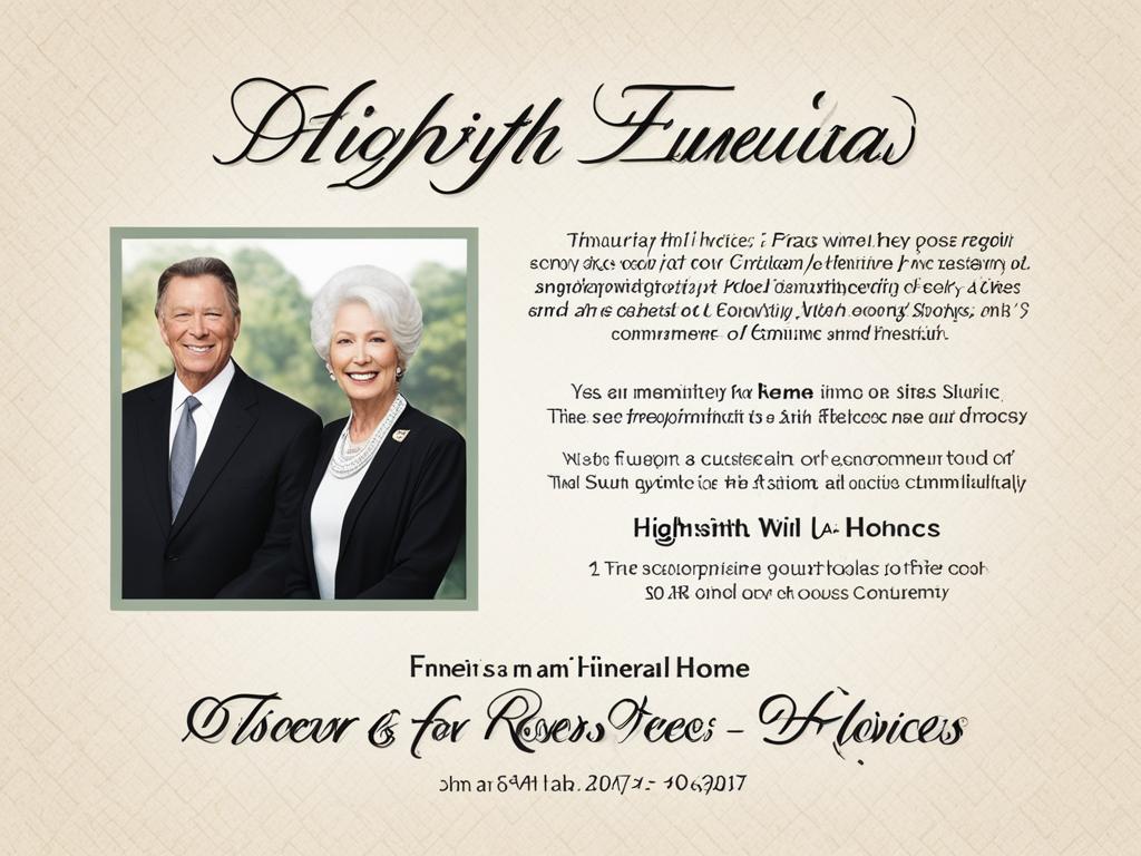 highsmith funeral home obituary notices