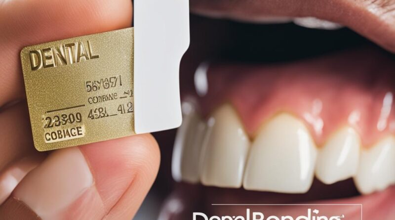 is dental bonding covered by insurance
