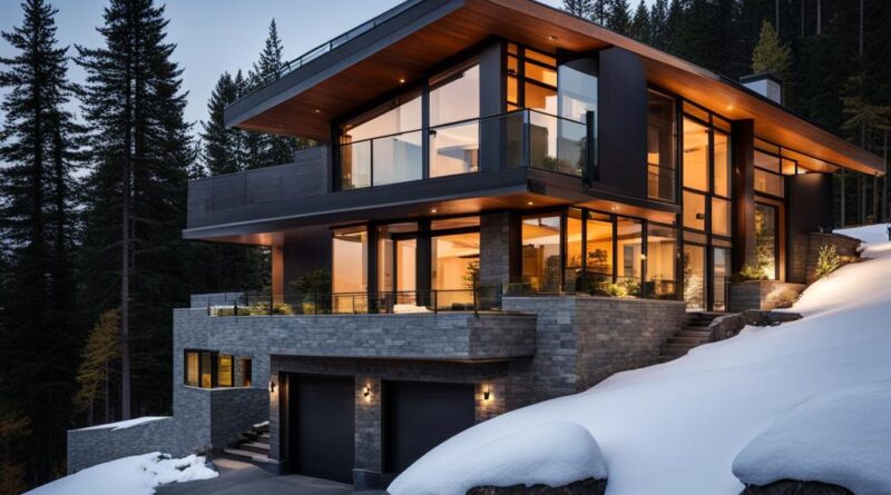 modern mountain house