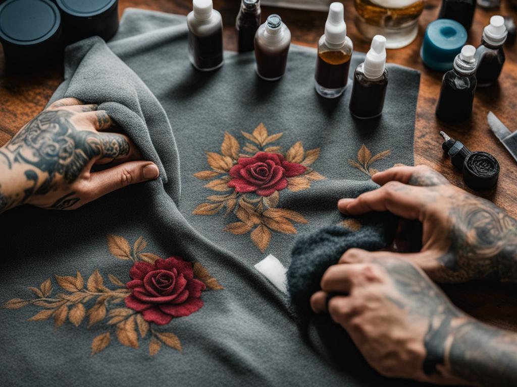 prevent tattoo ink stains on carpets