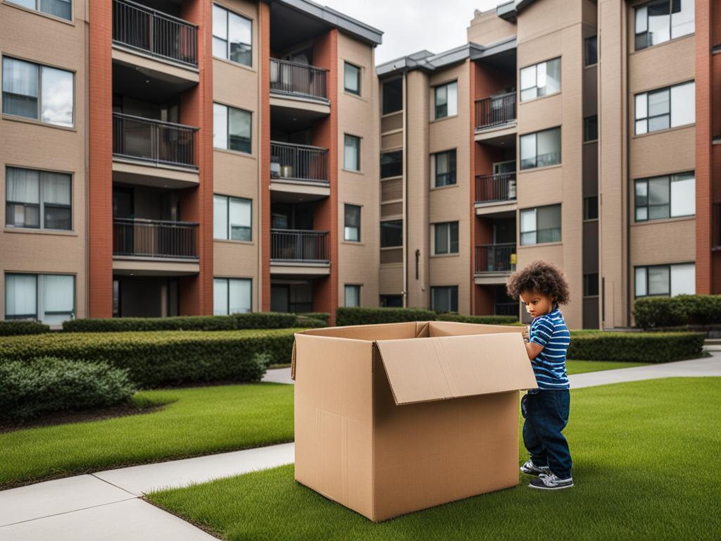renting an apartment and child custody