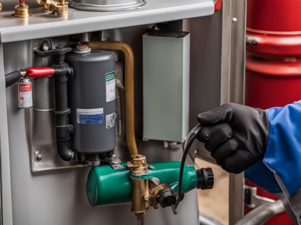 safety precautions for installing water heater expansion tank