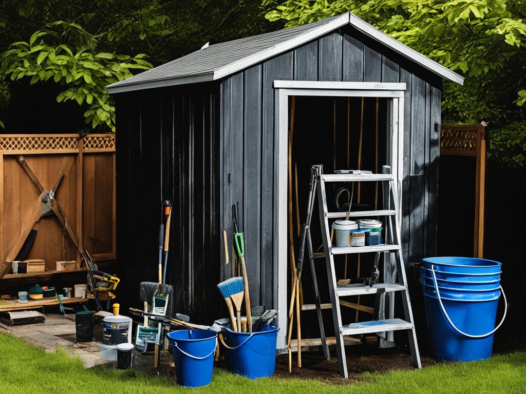 shed exterior maintenance