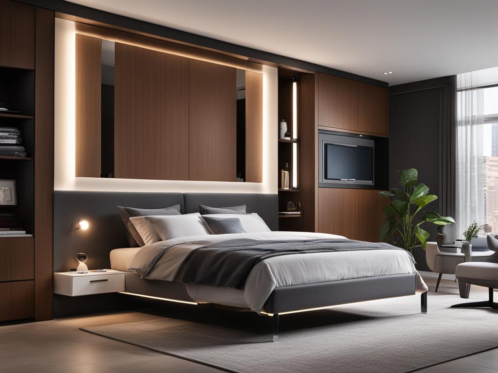 smart features in master bedroom