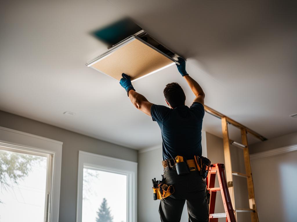 mobile home ceiling installation