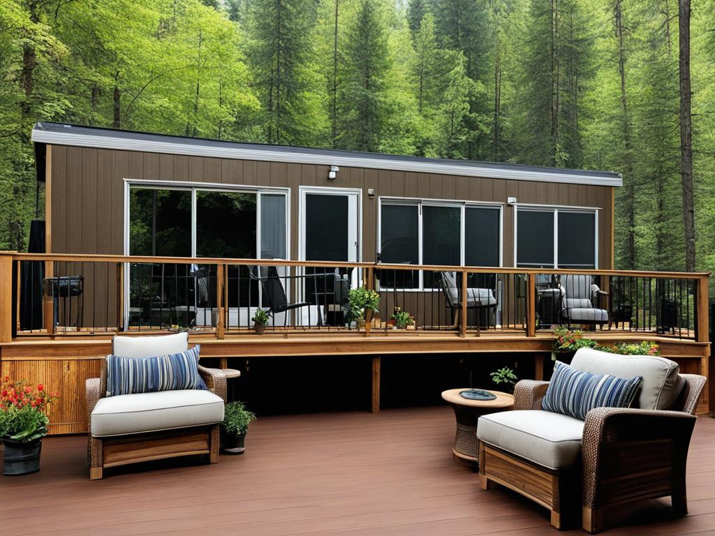 mobile home covered deck